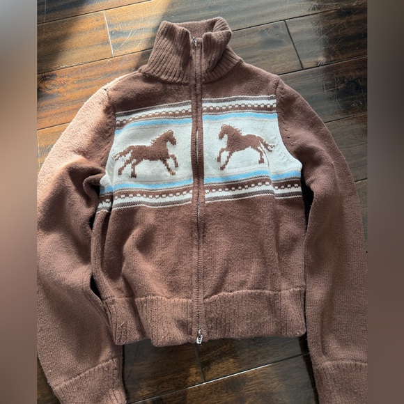 A&F Western Double Zip Sweater - Picture 4 of 8